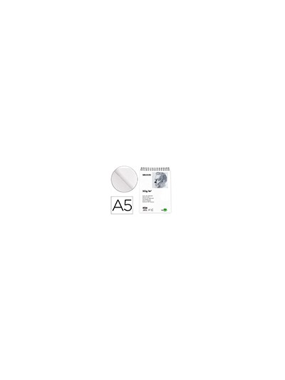 Bloc dibujo liderpapel esbozos espiral a5 148x210 mm 100 hojas 90gr/m2 sin recuadro