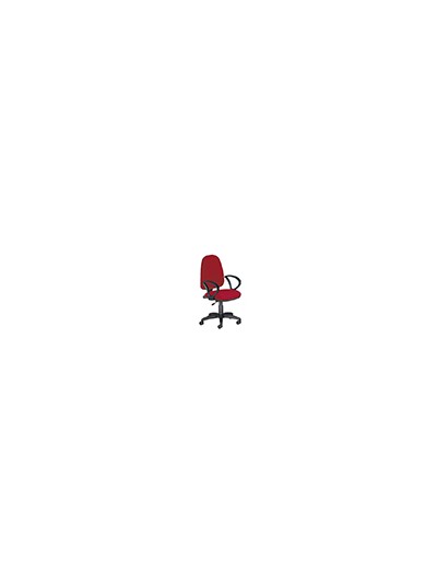 Silla rocada con brazos color burdeos diametro base 610 mm respaldo de 490 mm x 420 mm