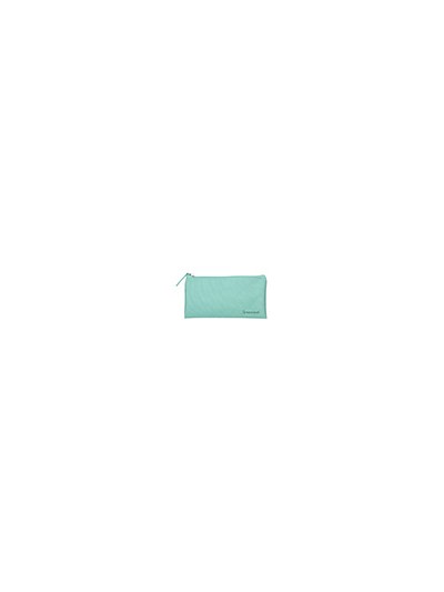 Estuche portatodo liderpapel plano ancho una cremallera 200x100 mm verde manzana