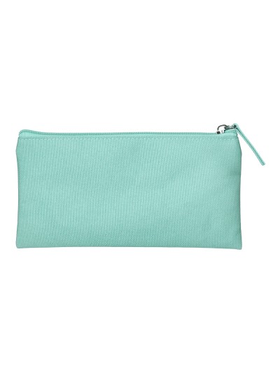 Estuche portatodo liderpapel plano ancho una cremallera 200x100 mm verde manzana