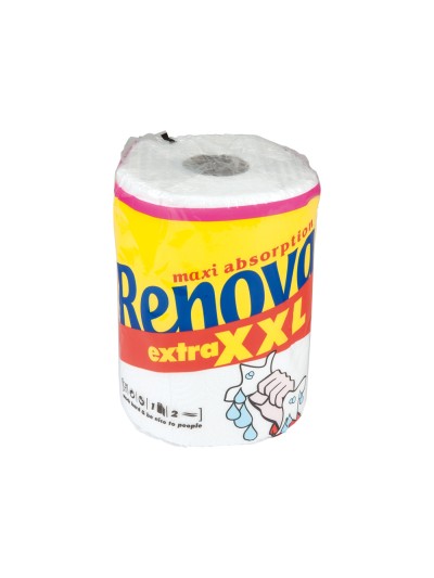 Papel de cocina renova jumbo ultra absorbente 42g/m2 ancho 210mm largo 25m