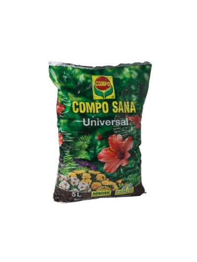 Sustrato compo universal para plantas de interior y exterior saco de 5 litros