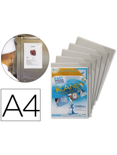 Funda de presentacion tarifold magnetica rigida y anti reflejo din a4 pack de 5 unidades