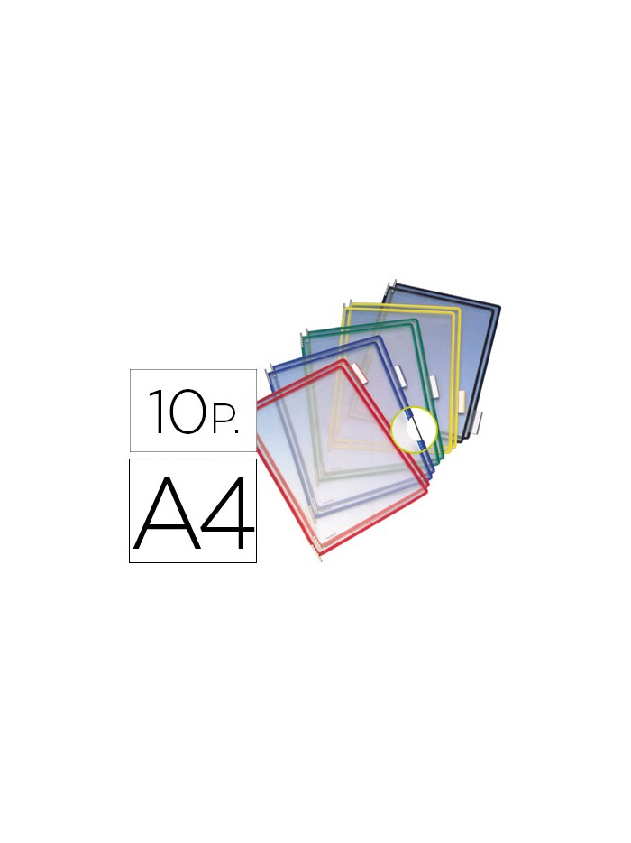 Funda para portacatalogo tarifold din a4 colores surtidos pack de 10 unidades Funda para portacatalogo tarifold din a4 colores surtidos pack de 10 unidades