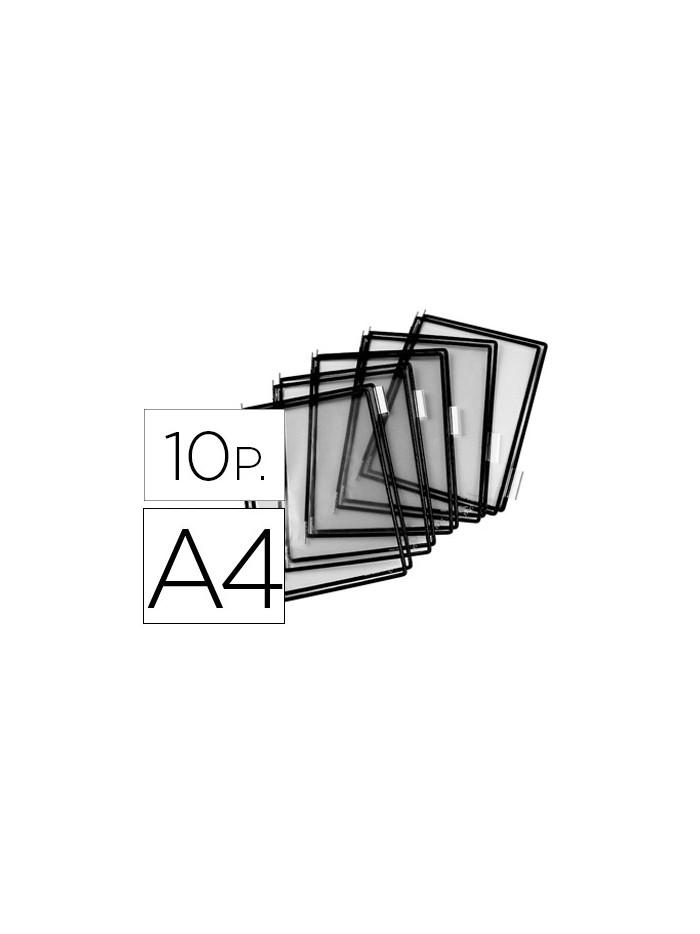 Funda para portacatalogo tarifold din a4 color negro pack de 10 unidades Funda para portacatalogo tarifold din a4 color negro pack de 10 unidades