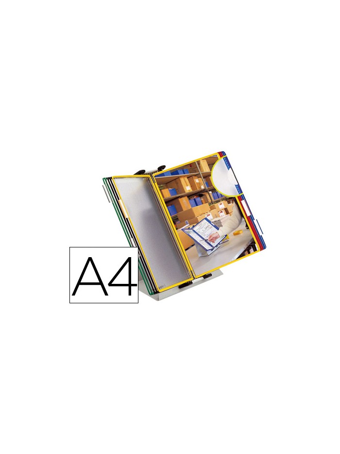 Portacatalogo sobremesa pvc tarifold con 10 fundas din a4 colores surtidos Portacatalogo sobremesa pvc tarifold con 10 fundas din a4 colores surtidos