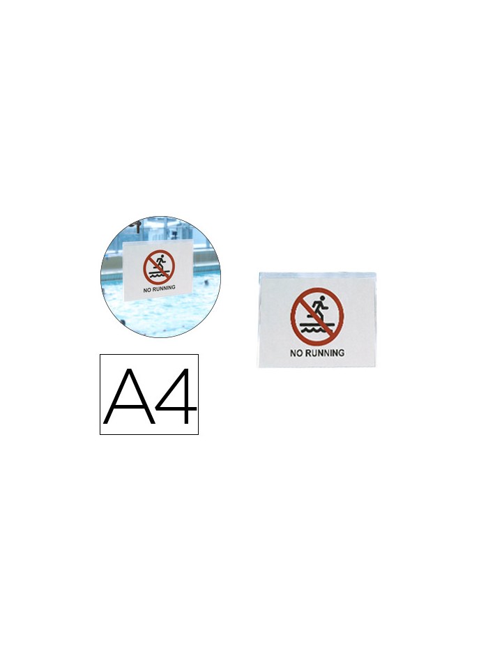 Funda autoadhesiva 3l office resistente al agua din a4 pack de 10 unidades Funda autoadhesiva 3l office resistente al agua din a4 pack de 10 unidades