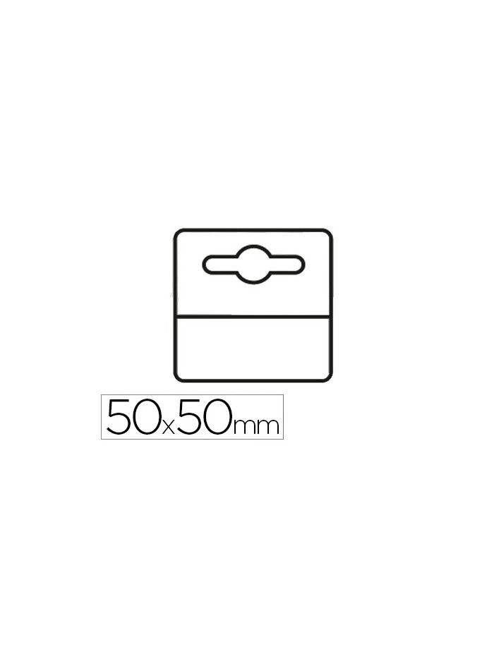 Etiqueta colgador adhesiva 3l office en pvc 50x50 mm pack de 1000 unidades Etiqueta colgador adhesiva 3l office en pvc 50x50 mm pack de 1000 unidades
