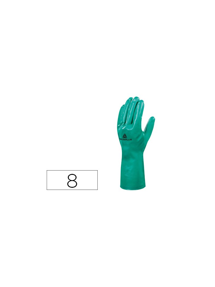 Guantes deltaplus tratado en nitrilo flocado de algodon especial para trabajos con liquidos quimicos talla 8 Guantes deltaplus tratado en nitrilo flocado de algodon especial para trabajos con liquidos quimicos talla 8