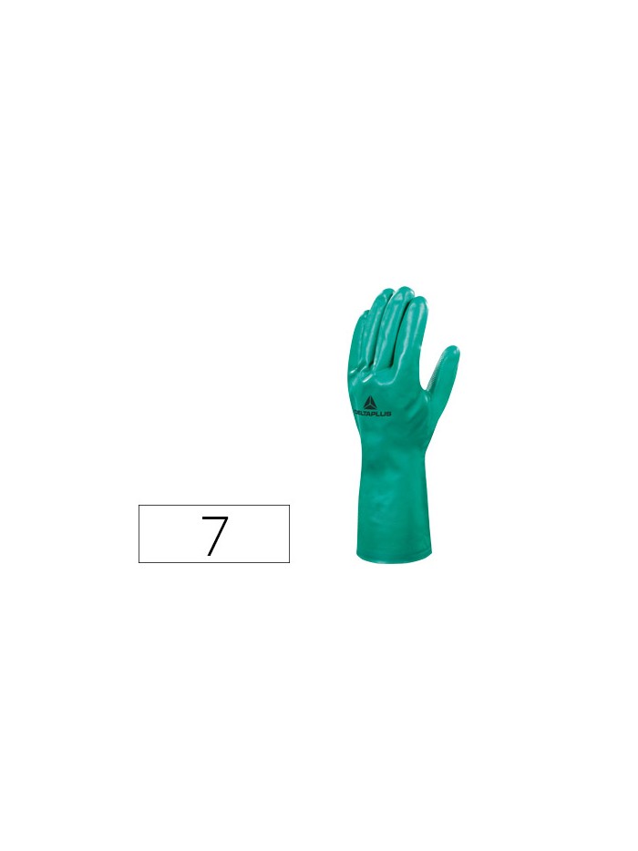 Guantes deltaplus tratado en nitrilo flocado de algodon especial para trabajos con liquidos quimicos talla 7 Guantes deltaplus tratado en nitrilo flocado de algodon especial para trabajos con liquidos quimicos talla 7