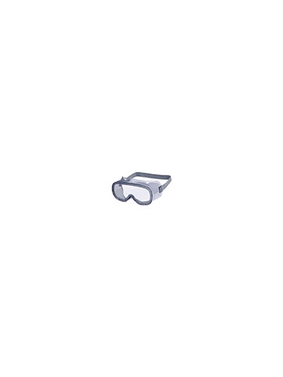 Gafas de proteccion deltaplus panoramicas montura flexible de pvc ventilacion directa talla ajustable color gris