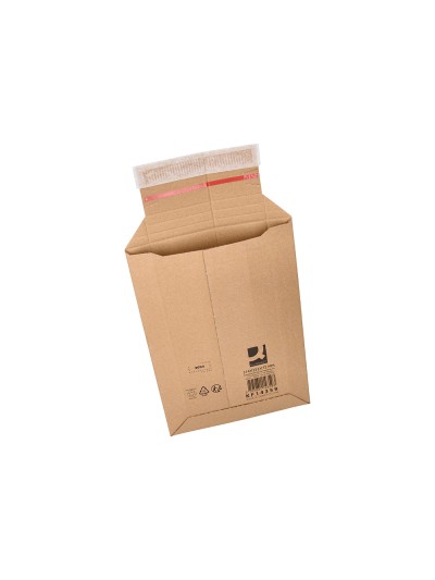 Sobre para envios q-connect carton 100% reciclado y reciclable cierre autoadhesivo314x252x72 mm color kraft
