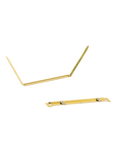 Encuadernador fastener q-connect dorado caja de 50 unidades