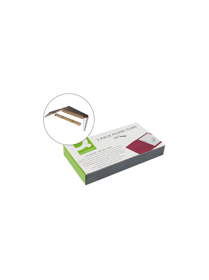 Encuadernador fastener q-connect dorado caja de 100 unidades Encuadernador fastener q-connect dorado caja de 100 unidades