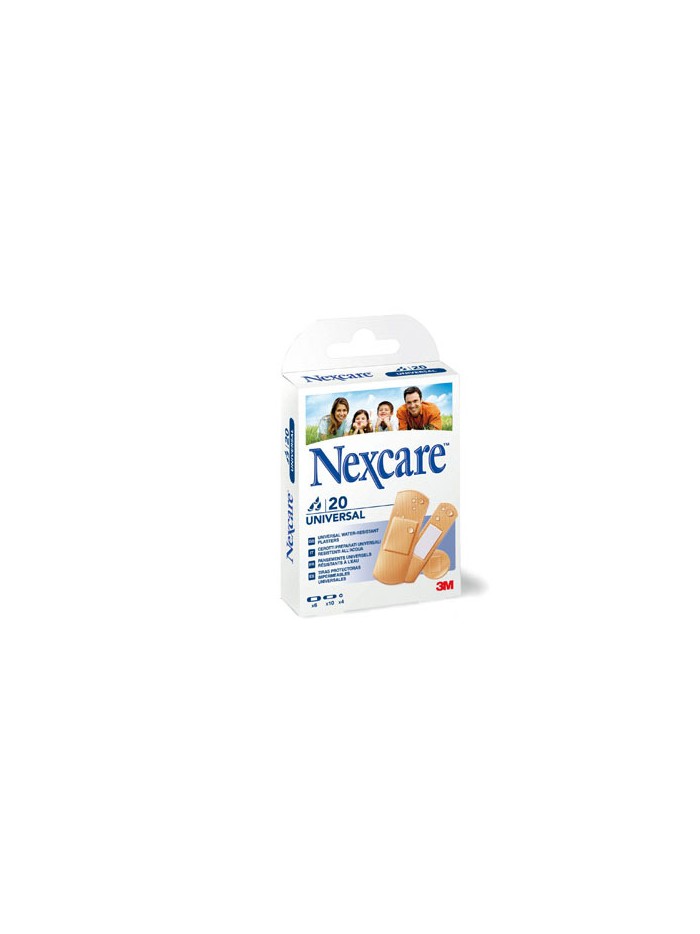 Tira protectora 3m nexcare para heridas y cortes plasticoimpermeable caja de 20 unidades diversos tamaños Tira protectora 3m nexcare para heridas y cortes plasticoimpermeable caja de 20 unidades diversos tamaños