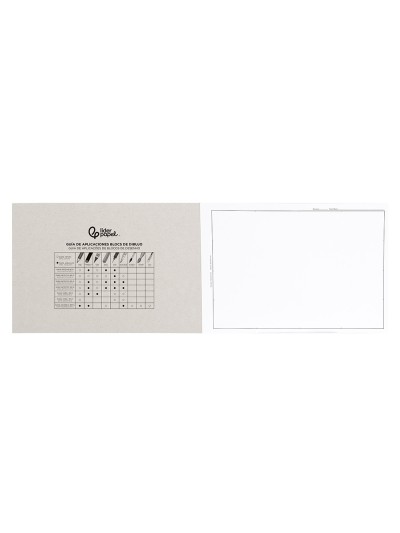 Bloc dibujo liderpapel lineal encolado 230x325mm 20 hojas 180 gr/m2 con recuadro