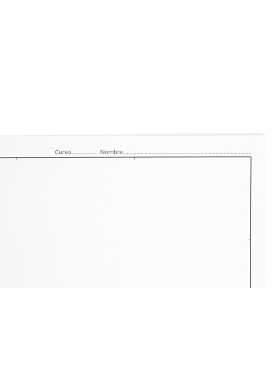 Bloc dibujo liderpapel lineal espiral 230x325mm 20 hojas 180 gr/m2 con recuadro perforado