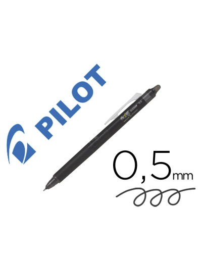 Boligrafo pilot frixion point clicker borrable 0,5 mm negro
