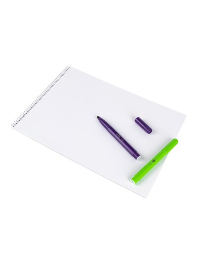 Bloc dibujo liderpapel artistico espiral 230x325mm 20 hojas 180g/m2 sin recuadro perforado