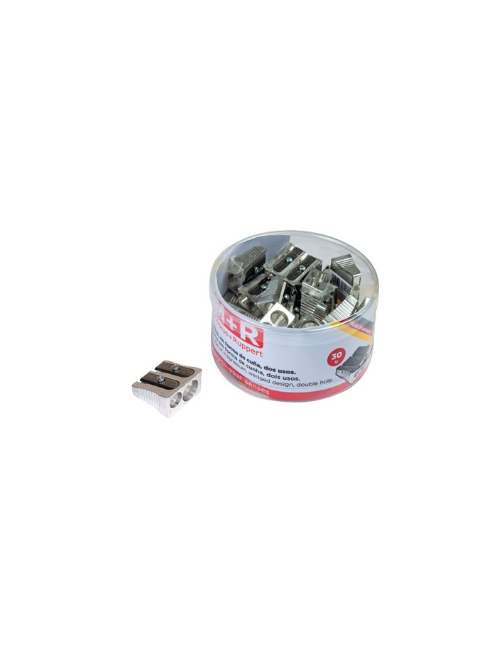 Sacapuntas m+r 211 metalico 2 usos cuña bote de 30 unidades Sacapuntas m+r 211 metalico 2 usos cuña bote de 30 unidades