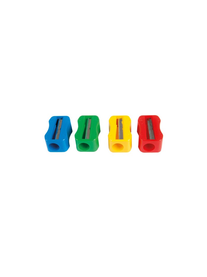 Sacapuntas m+r de plastico 1 uso sin tornillo forma rectangular ergonomica Sacapuntas m+r de plastico 1 uso sin tornillo forma rectangular ergonomica