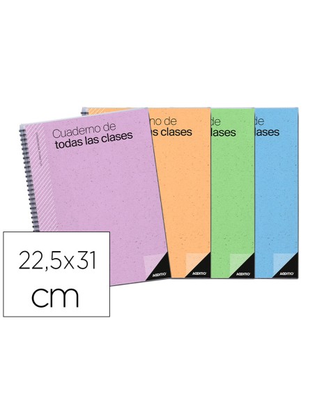 Cuaderno de todas las clases sv additio plan mensual del curso evaluacion continua y programacion semanal 22,5x31cm