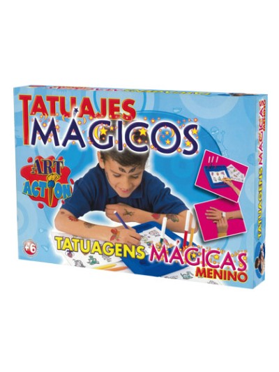 Juego de mesa falomir tatuajes magicos infantil