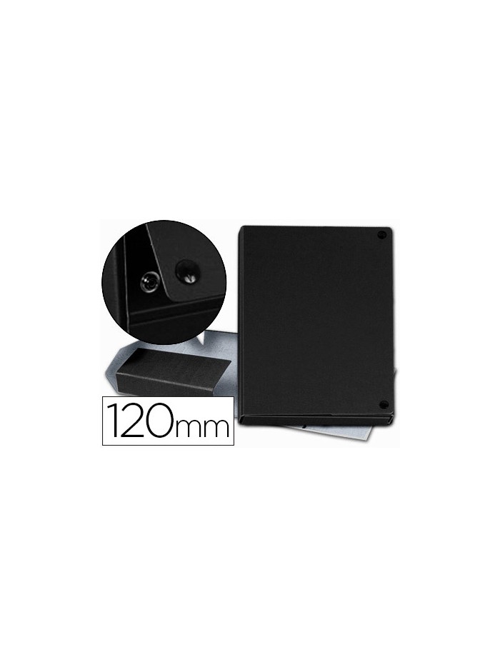 Carpeta proyectos pardo folio lomo 120 mm carton forrado negro con broche Carpeta proyectos pardo folio lomo 120 mm carton forrado negro con broche