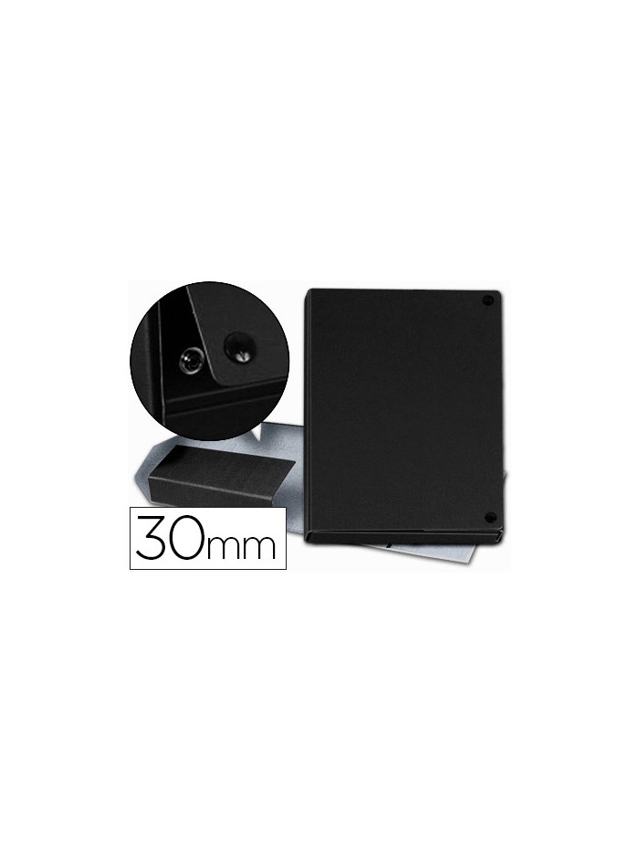 Carpeta proyectos pardo folio lomo 30 mm carton forrado negro con broche Carpeta proyectos pardo folio lomo 30 mm carton forrado negro con broche