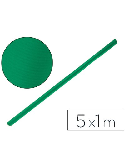 Papel kraft liderpapel verde musgo rollo 5x1 mt