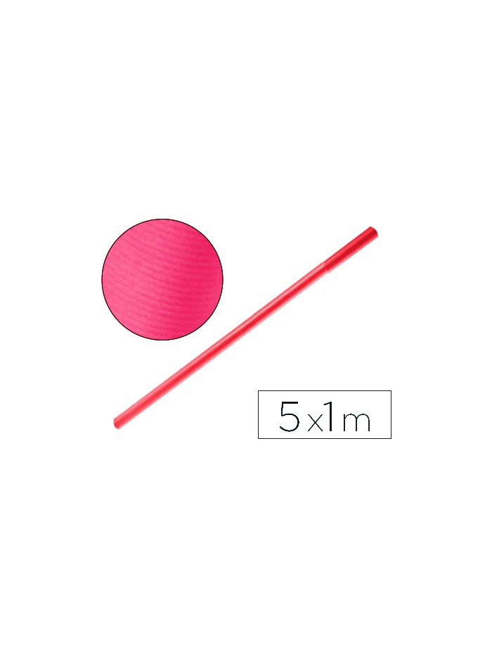 Papel kraft liderpapel fucsia rollo 5x1 mt Papel kraft liderpapel fucsia rollo 5x1 mt