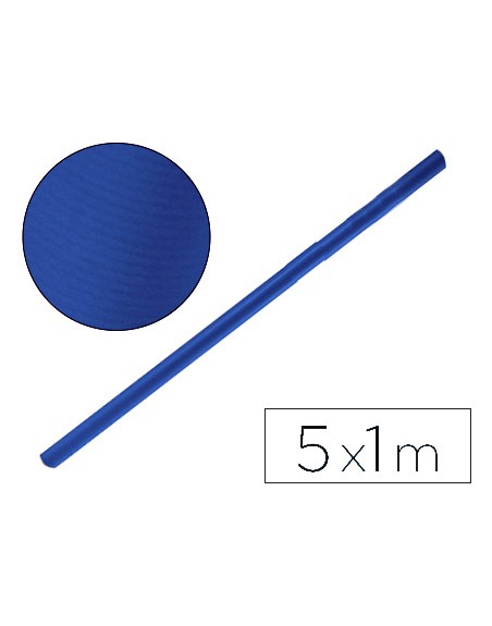 Papel kraft liderpapel azul azurita rollo 5x1 mt
