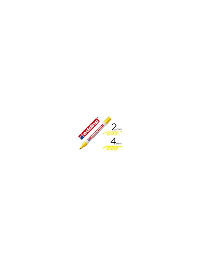Rotulador edding punta fibra 750 amarillo punta redonda 2-4 mm