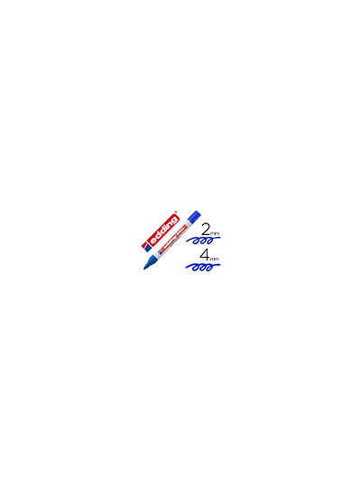 Rotulador edding punta fibra 750 azul punta redonda 3,5 mm