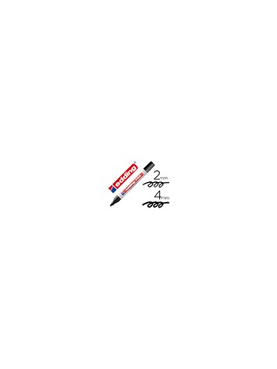 Rotulador edding punta fibra 750 negro punta redonda 2-4 mm