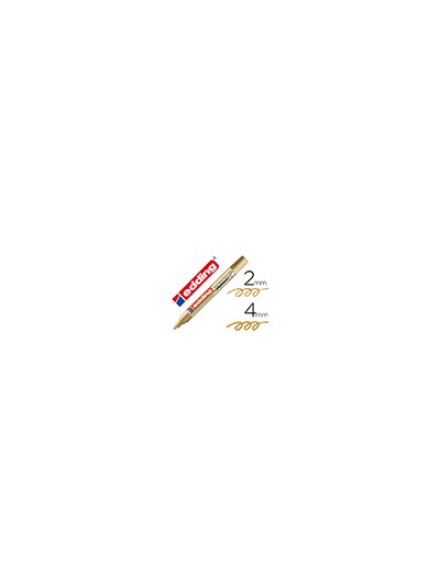 Rotulador edding punta fibra 750 oro punta redonda 2-4 mm