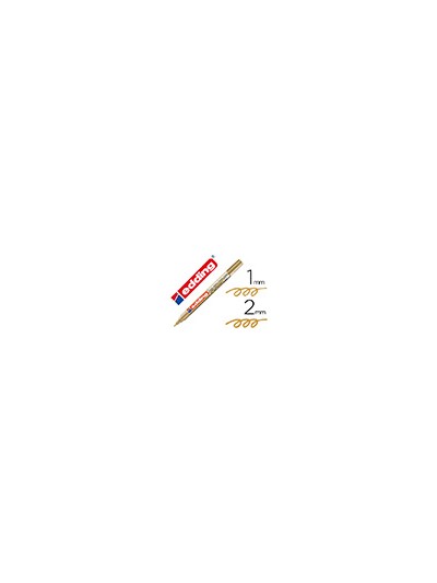 Rotulador edding punta fibra 751 oro punta redonda 1-2 mm