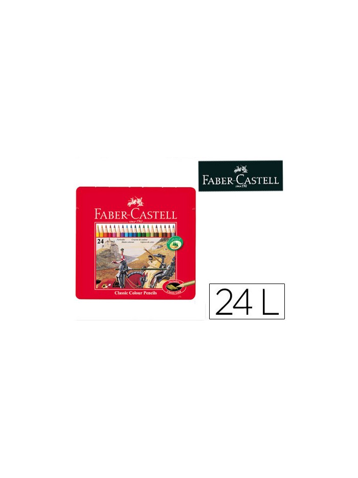 Lapices de colores faber castell caja metalica de 24 colores surtidos Lapices de colores faber castell caja metalica de 24 colores surtidos
