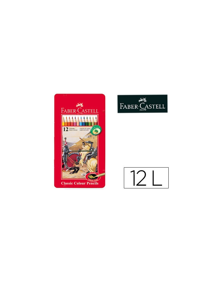 Lapices de colores faber castell caja metalica de 12 colores surtidos Lapices de colores faber castell caja metalica de 12 colores surtidos
