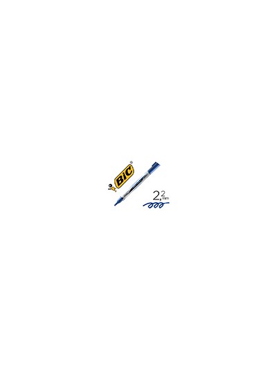 Rotulador bic velleda liquid pocket punta redonda 2,2 mm azul