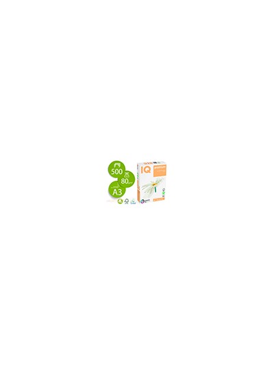 Papel fotocopiadora iq premium din a3 80 gramos paquete de 500 hojas