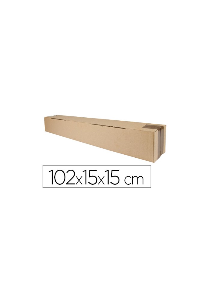 Caja para embalar q-connect tubo carton reciclado canal simple 3 mm color kraft 1020x150x150 mm Caja para embalar q-connect tubo carton reciclado canal simple 3 mm color kraft 1020x150x150 mm