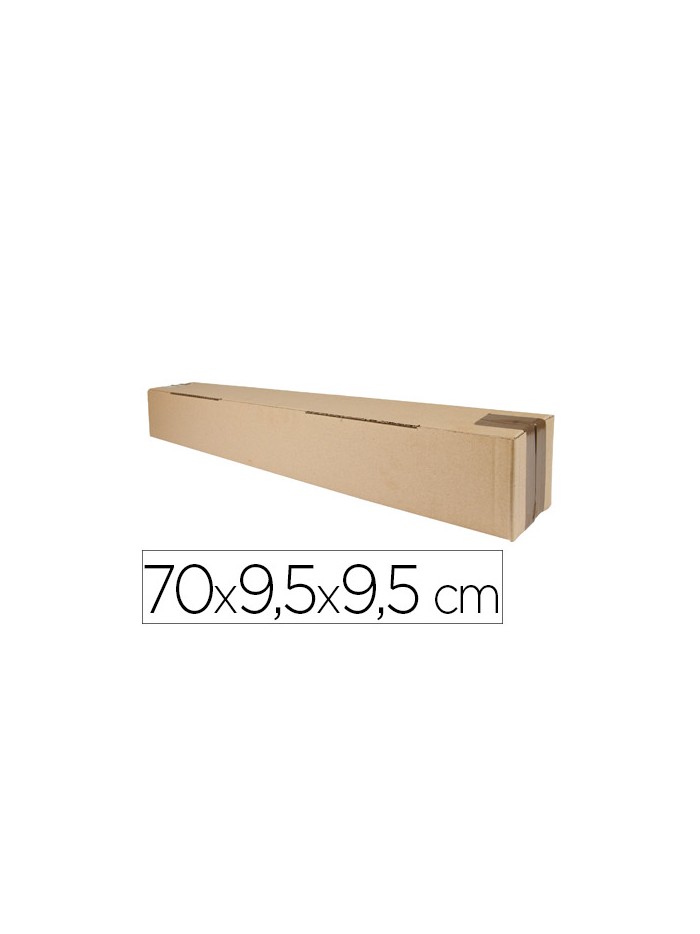 Caja para embalar q-connect tubo carton reciclado canal simple 3 mm color kraft 725x95x95 mm Caja para embalar q-connect tubo carton reciclado canal simple 3 mm color kraft 725x95x95 mm