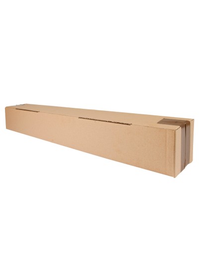 Caja para embalar q-connect tubo carton reciclado canal simple 3 mm color kraft 725x95x95 mm
