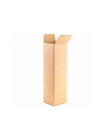 Caja para embalar q-connect tubo carton reciclado canal simple 3 mm color kraft 725x95x95 mm