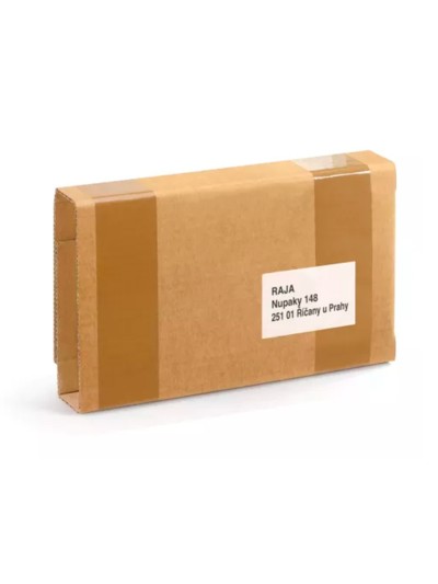 Caja para embalar libros q-connect carton reciclado canal simple 3 mm color kraft 300x240x60 mm