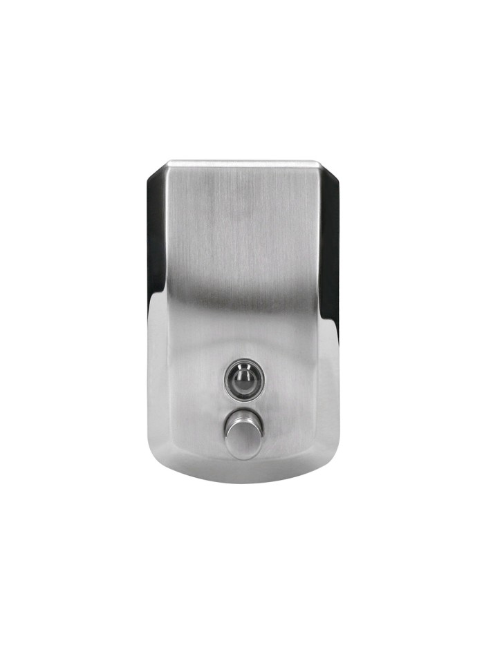 Dispensador manual q-connect de jabon 800 ml acero inoxidable 115x56x179mm Dispensador manual q-connect de jabon 800 ml acero inoxidable 115x56x179mm