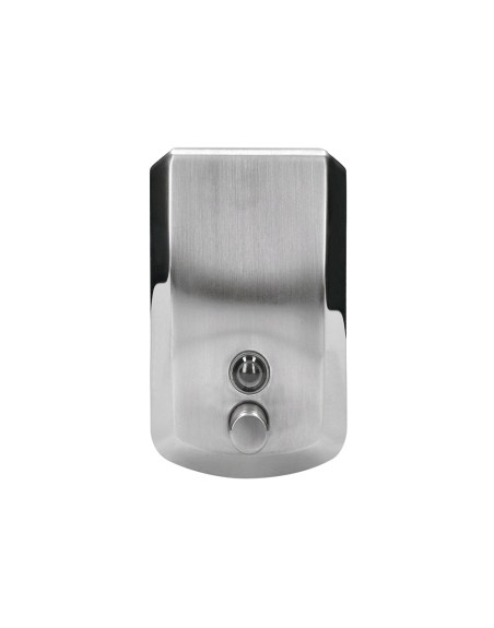 Dispensador manual q-connect de jabon 800 ml acero inoxidable 115x56x179mm