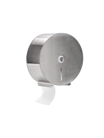 Dispensador q-connect de papel higienico jumbo acero inoxidable 115x254x265 mm