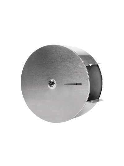 Dispensador q-connect de papel higienico jumbo acero inoxidable 115x254x265 mm